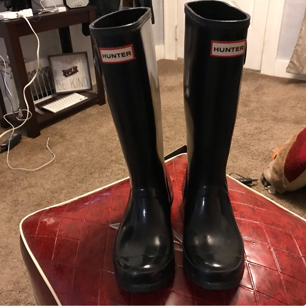 Hunter Unisex Gloss Original Kids Classic Rain Boots